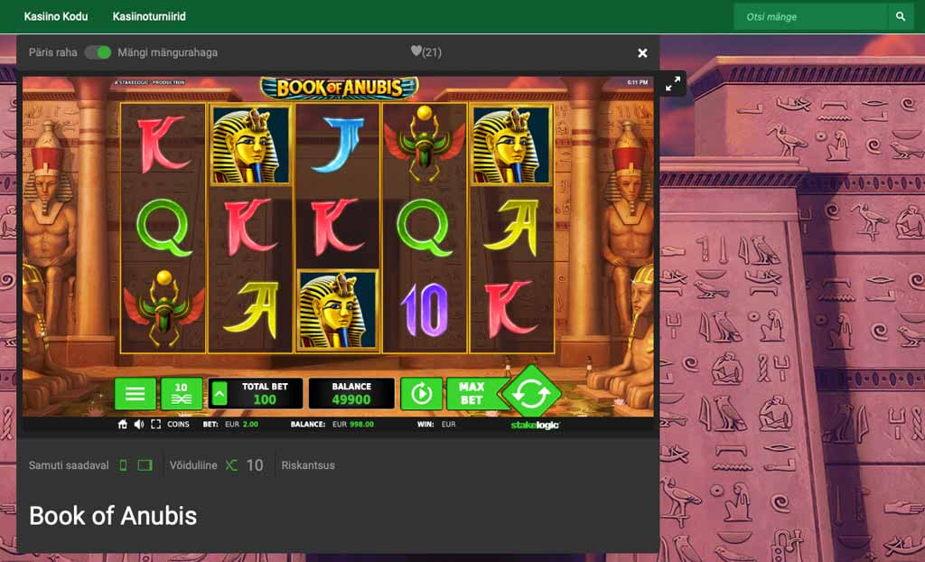 Unibet kasiino eksklusiivsed mängud.