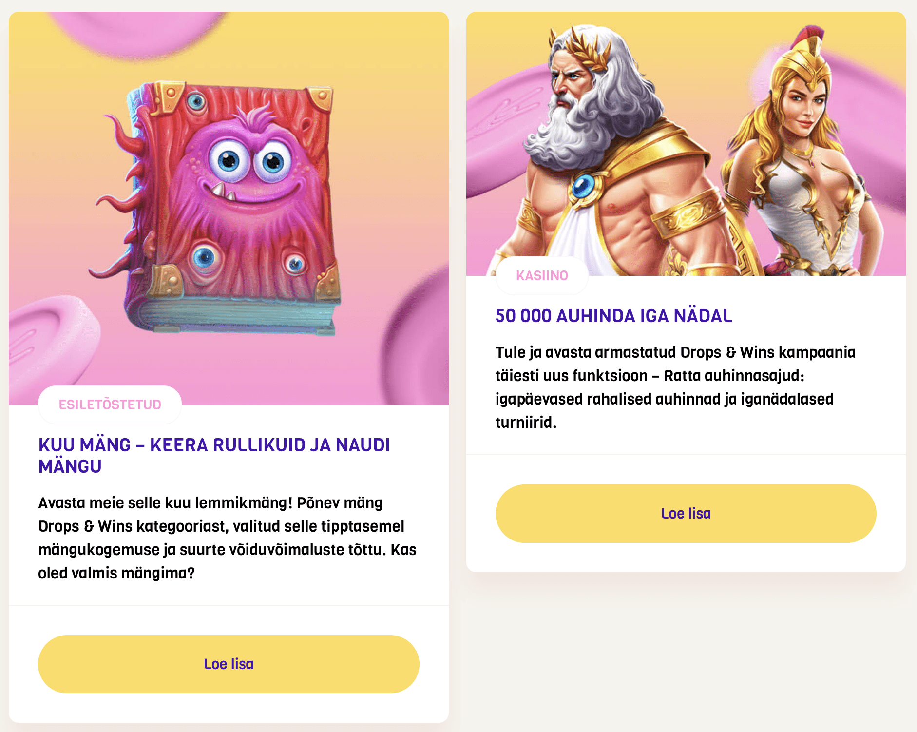 lysti casino boonus